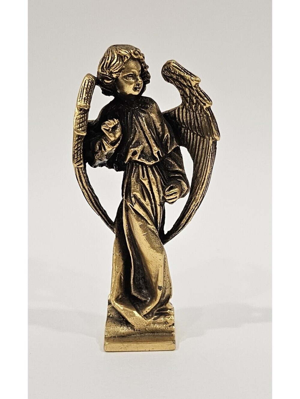 MMA Brass Angel Figurine Metropolitan Museum of Art Sculpture 3 1/8" Tall